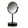 Ovente Tabletop Makeup Mirror 6 Inch 1X 7X Magnification Bronze MNLT60ABZ1X7X