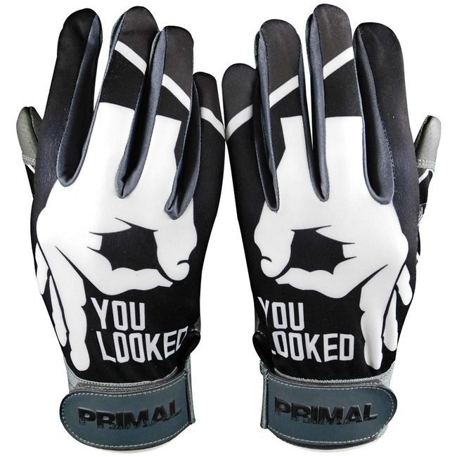 PGX You Looked Baseball Batting Gloves (Youth Large)