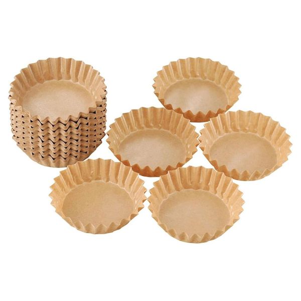 Shimomura 29582 Madeleine Mold Kraft Paper Baking Cups, 120 Sheets (Made in Japan), Heat Resistant, Oven Safe, Cake Mold