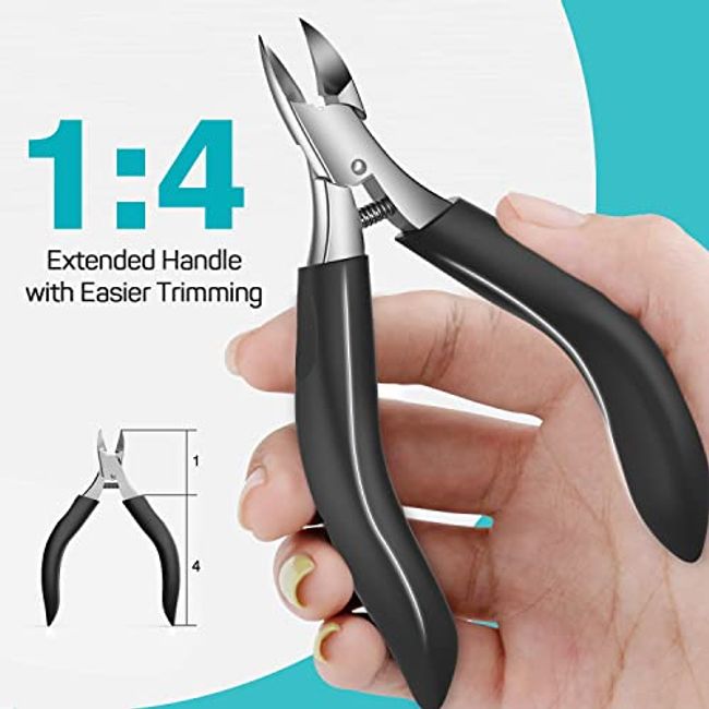 Long Handle Toenail Scissors for Seniors Podiatrist Clippers for Disable  Thick & Ingrown Nail Scissors Toenail Cutter 