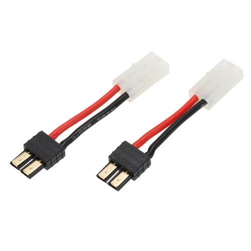 Goolsky 2PCS Plug Male to Tamiya Head Female Connector Adapter for RC Car Lipo Battery Charger