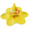HoitoDeals 1Pcs Chicken Egg Holder Spring Easter Yellow Ceramic Kitchen Serving Tableware Cup