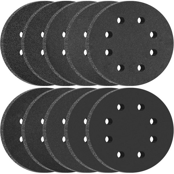 Hbitsae Sanding Discs, 4.9 inches (125 mm), Water Resistant Sandpaper, 8 Holes, Round Shape, 100 Sheets for 80, 120, 180, 240, 320, 400, 600, 800, 1000, 2000, 10 Sheets Each, Electric Sander