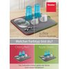 Metaltex Softex Drying Mat, Outer: 100% Polyester, Green/Grey, 40 x 45 x 1 cm