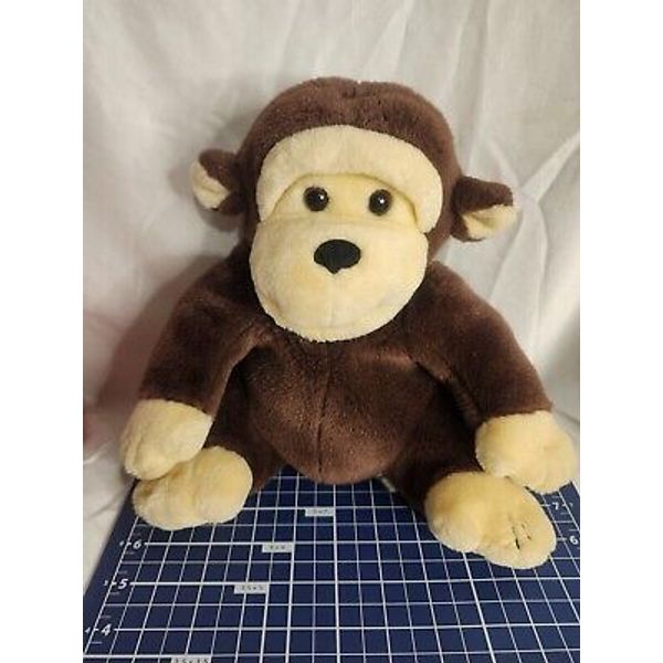 Brown Monkey Hand Puppet Plush Pretend Play Toy Stuffed Animal