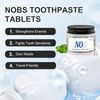 Nobs Chewable Toothpaste Tablets - Natural Minty Fresh Paste Tabs, Fluoride Free, Remineralizing Nano Hydroxyapatite