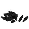 sourcing map Thread Adjustable Clamps Ceiling Light Cable Clips Grommet Black 10pcs