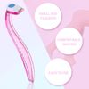 12 Pieces Women's Razor Bikini Trimmer Durable Travel Accessories Women Razors Shaver Pubic Hair Removal Beauty Razor T-Type Razor for Body Cosmetic Tool (Multicolor)