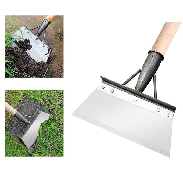 Garden Shovel Multifunctional Garden Shovel, Outdoor Garden Cleaning Shovel, Multi Functional Garden Shovel, NOT INCLUDED HANDLE, Stainless Steel, Patio Weed Remover Tool (20cm)