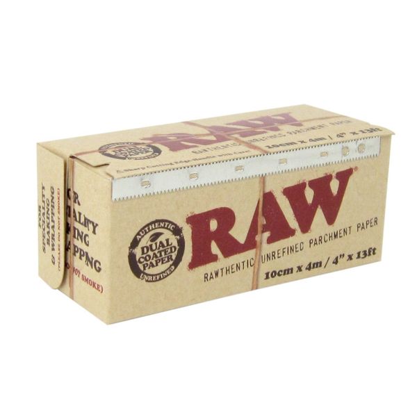 RAW Unrefined Parchment Paper Roll 100mm x 4m by Raw