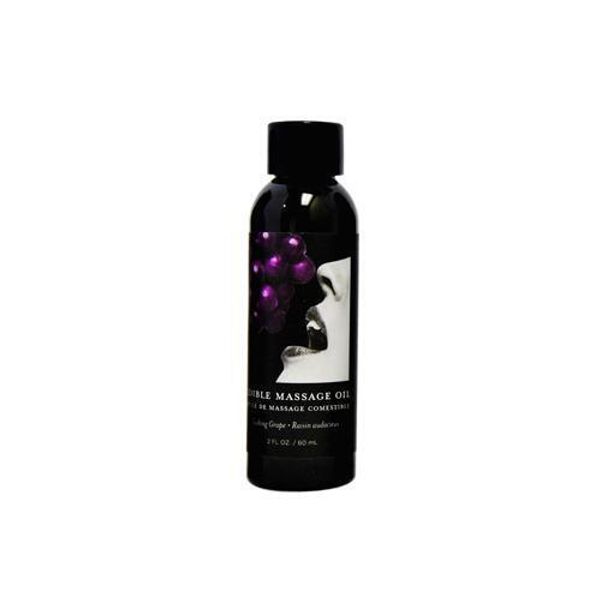 Earthly Body Edible Massage Oil Grape 2oz