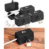 AGT Plug lock: set of 4 lockable power plug protection box with padlock (plug safe, plug lock, washing machine, socket)