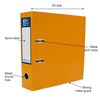 Oxford Premium A4 Lever Arch File, Orange Single Folder, Heavy Duty