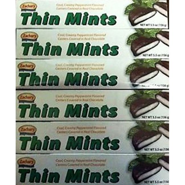 Zachary Thin Mints 5.5 Oz Box (Pack of 6)