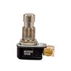 NSI 76050PS Push Button Switch, Push on/Push Off Circuit Function, SPST, Brass/Nickel Actuator, 6/3 amps at 125/250 VAC/DC