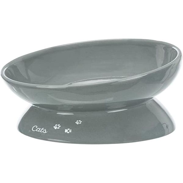Trixie Feeder XXL, Ceramic, 0.35 L/ 17 cm, Grey