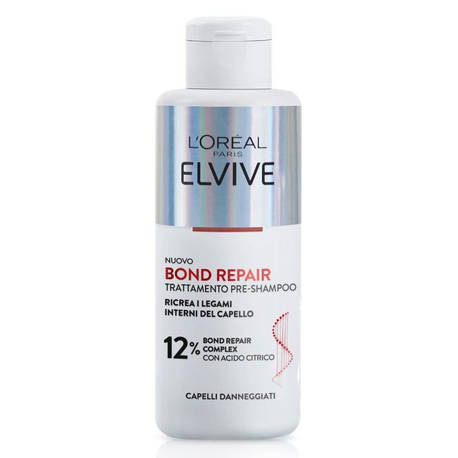 L'Oréal Paris Elvive Bond Repair Pre-Shampoo, Stärkung, für beschädigtes Haar, Nachbau der inneren Bindungen des Haares, mit Zitronensäure, 200 ml