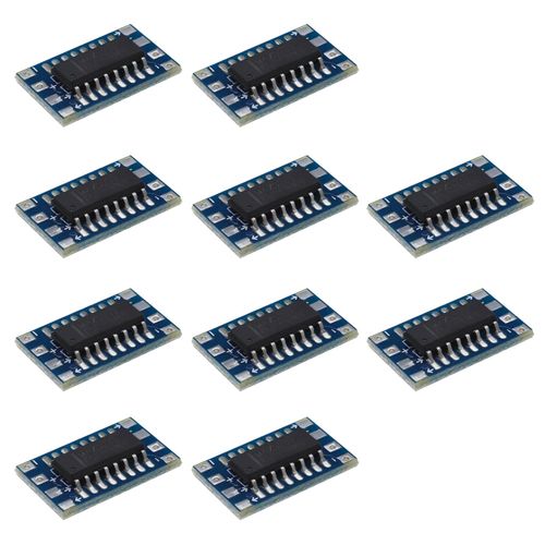 eMagTech 10pcs Mini RS232 MAX3232 to TTL Level Converter Serial Module Board Adapter 3-5V MAX3232 Breakout Board Computer Cable Serial Adapter Electronic Components