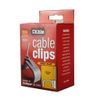 Dencon Grey Flat Cable Clips 10mm - Box 100