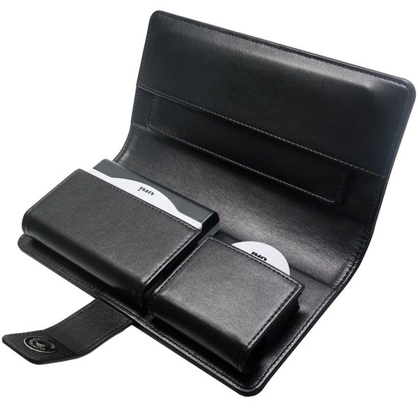 GRACTAKE Vermilion Stamp Stand, Engraving Mat, Portable, Storage Case [Includes Imprinting Mat] (Black-MG)