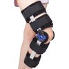 Hinged ROM Knee Brace Post Op Knee Support Adjustable Knee Immobilizer with Side