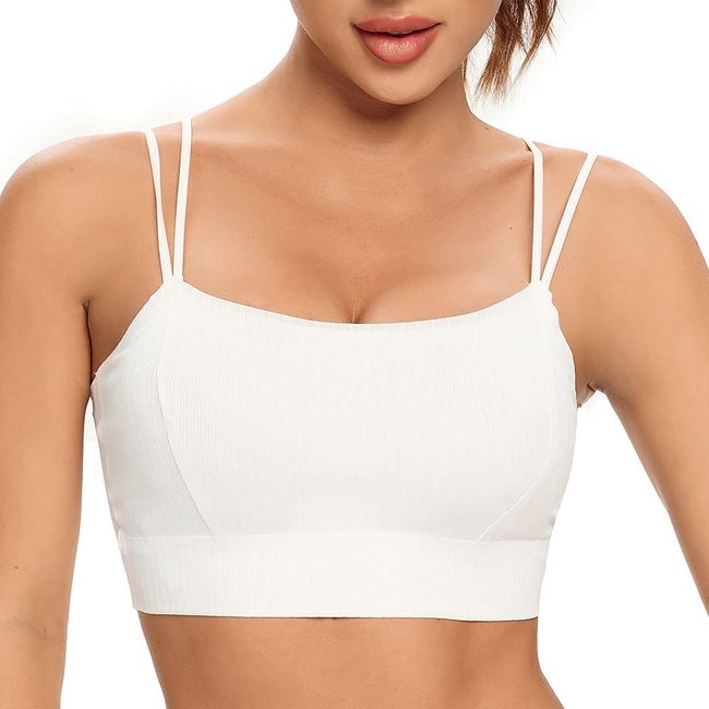 SHEKINI Damen BH ohne Bügel Schlaf BH mit Gepolstert Bequem Leichter Bralette Bustier Yoga Bra