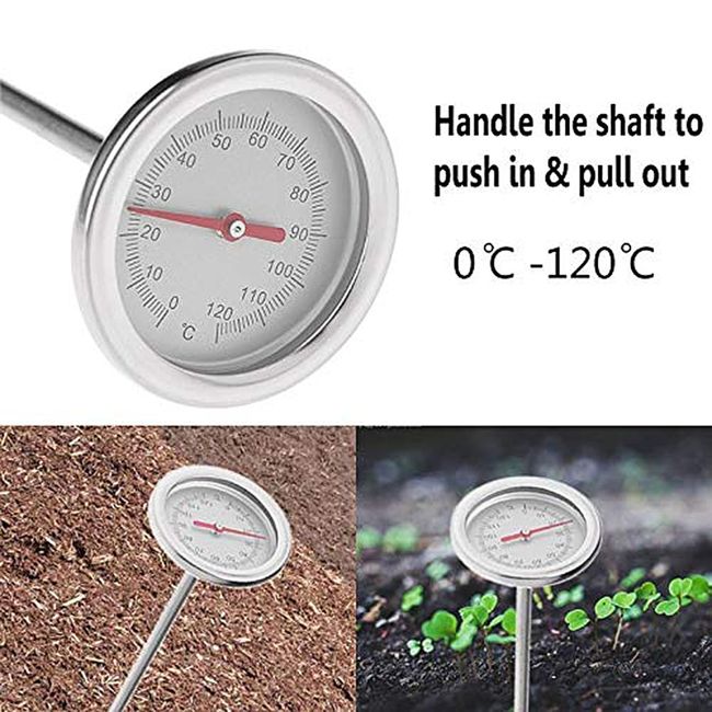 Garden Lawn Plant Pot Thermometer Hygrometer Accurate Stainless