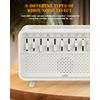 VLU White Noise Sound Machine Diffuser, Essential Oil Diffusers for Home, Air Aroma Diffuser Humidifier with 8 White Noise Effect & LED Night Light, Speaker, Timer, Plug in Design