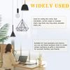 3Pcs Sliver 120" Metal Ceiling Fan Pull Chain Extension with 90Pcs Matching Conn