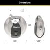 Master Lock M40XKADCCSEN M40XD Discus Lock, Silver, Keyed Alike