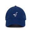 Goose Baseball Cap Embroidered Cotton Adjustable Dad Hat Royal Blue