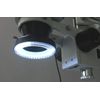 AmScope LED-144A 144-LED Lighting-Direction-Adjustable Microscope Ring Light with Adapter for Stereo Microscopes