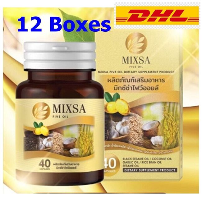 12X Mixsa Five Oil 5Natural Stimulate Metabolism Nourishing Brain Sleep Bone