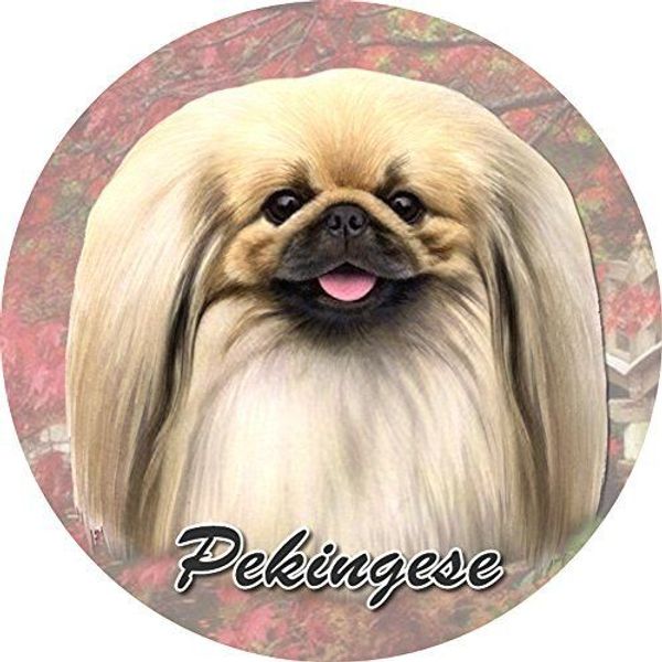 ES Pets Absorbent Stoneware Car Cup Holder Coaster, Pekingese