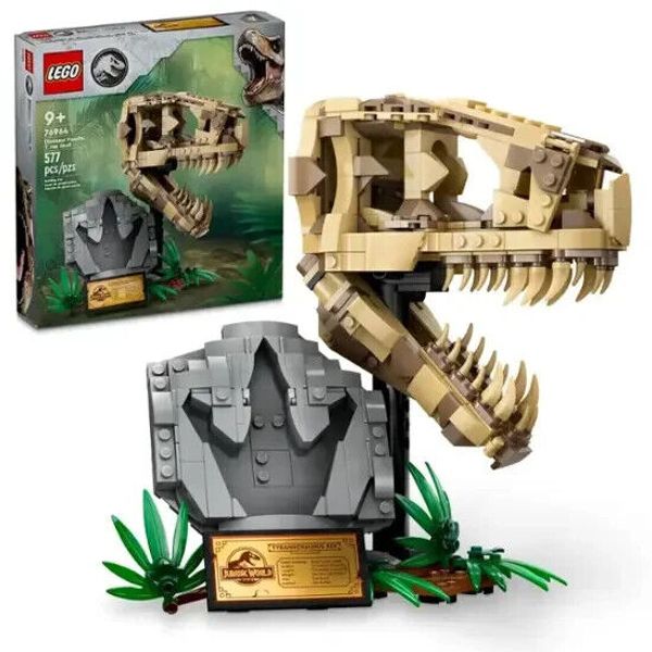 LEGO - Jurassic World Dinosaur Fossils: T. rex Skull Toy for Kids 76964