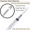 50 Pack 5ml 5cc 22 Gauge Disposable Syringe Tool, Individual Package