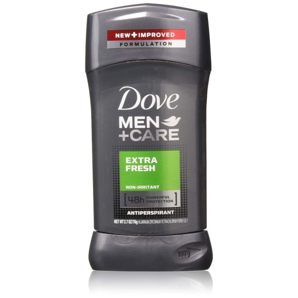 Dove Men + Care 48 Hour Antiperspirant Stick, Non-Irritant, Extra Fresh, 2.7 Ounces, Pack of 7