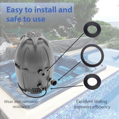 Connector Seal Washer Air Pump Washer for Coleman 54xxx, 90xxx, 600xx, and 1380x Also Apply to Bestway/Saluspa/SaluSpa Lay-Z-spa A Inflatable Hot Tub Hearter Spa Replacement Parts (2A + 4B/C)