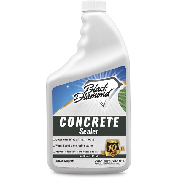 Concrete Sealer Clear Penetrating Waterproofing Spray. The Best Most Durable Sealant for Driveways, Cement Patio Pavers, Brick, Stone Or Any Outdoor Hard Surface. Easy, Long-Lasting Natural Look.