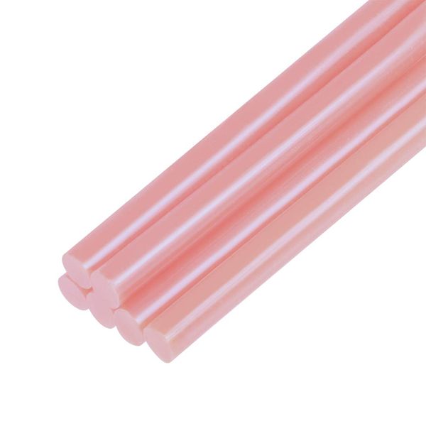 sourcing map Mini Hot Glue Sticks for Glue Gun 0.27-inch x 4-inch Light Red 6pcs