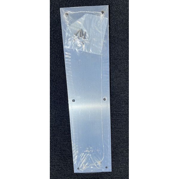 One Rockwood 70C.26D Door Push Plate, Satin Chromium, 16"L X 4"W, 0.05" Proj.