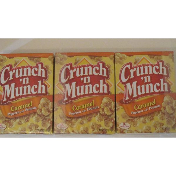 Crunch 'N Munch Caramel Popcorn, 6-ounce Boxes (Pack of 3)