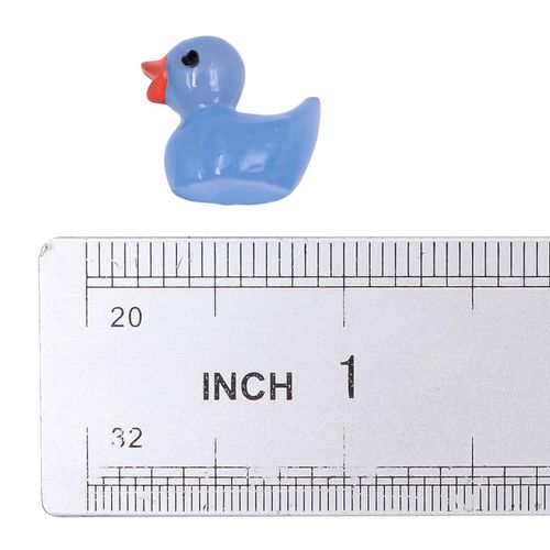 Tiardey 100pcs Mini Luminous Resin Ducks Cute Mini Resin Ducks Tiny Yellow Duck Miniature Ducks for Crafts DIY Accessories Christmas Miniature Garden Landscape Dollhouse Potted Plant Decoration