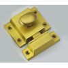 Infinity Decor Satin Brass Mushroom Knobs, Cup Shell Pulls and Cupboard Catch for Kitchen Cabinet Doors (Latch)
