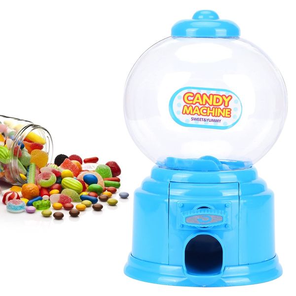 mumisuto Candy Machine Dispenser, Mini Sweet Dispenser Mini Money Deposit Box, Vending Machine Sweets Cute Sweets Candy Storage Machine Gumball Machine for Kids Children (Blue)