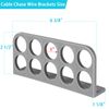 20Pack Cable Chase-Wire Bracket,Cable Support Wire Bracket Holder for NMB Electrical Cord Organized Management,Labor Time Saving,1" with 10-Hole Design