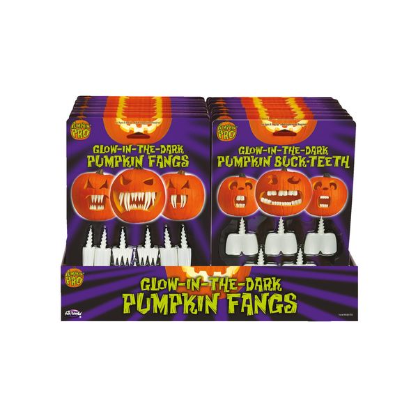 Fun World Glow Pumpkin Teeth Set, Standard, Multi-Colored