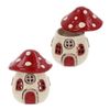 Shudehill Giftware Village Pottery Toadstool House Warmer - Red