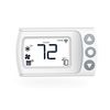 LUX CS1 Smart Programmable Digital Wi-Fi Thermostat, Android and iOS App Compatible, Geofencing, Custom & Auto Scheduling – White