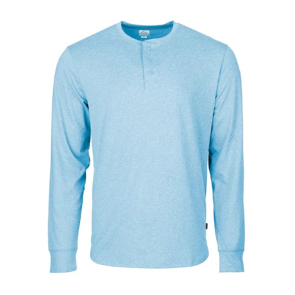 Reef Men's Proof Henley Long Sleeve Shirt - French Blue / M